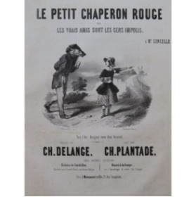 PLANTADE Charles Petit chaperon rouge Chant Piano ca1845
