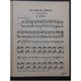 CHAPI Ruperto Las Hijas del Zebedeo No 8 Chant Piano 1955
