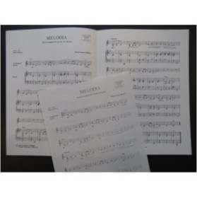 MONET Michel-André Melodia Piano Clarinette 1986