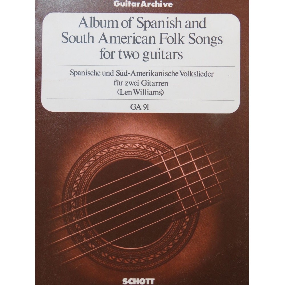 Album of Spanish and South American Folk Songs 2 Guitares 1957