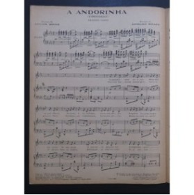 MILANO Nicolino A Andorinha Chant Piano 1920