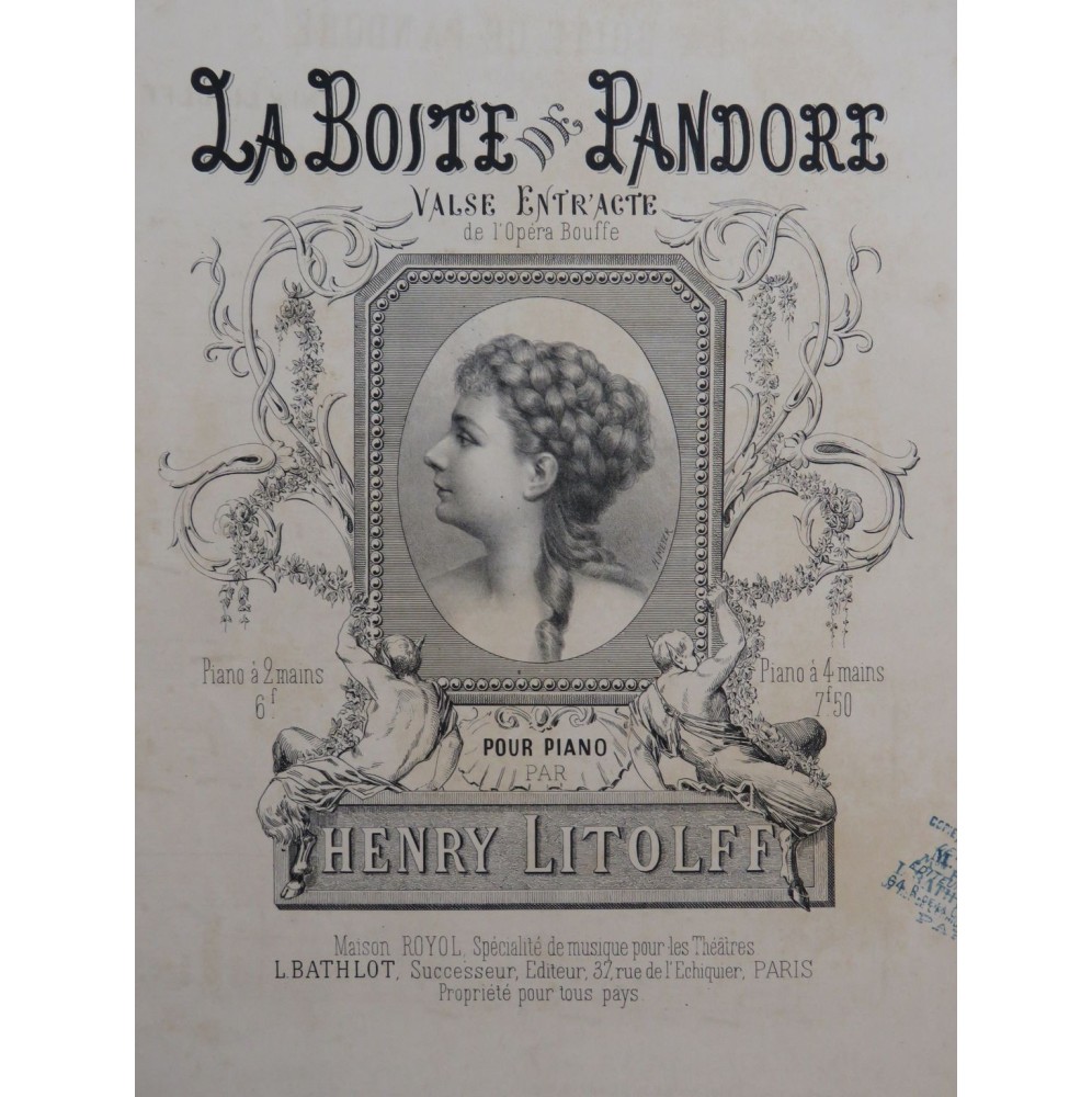 LITOLFF Henry La Boite de Pandore Piano ca1872
