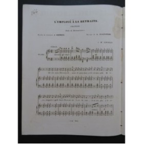 Clapisson Louis L'employé à la retraite Chant Piano ca1840
