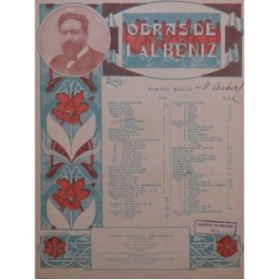 ALBENIZ Isaac Sous le Palmier Piano ca1910