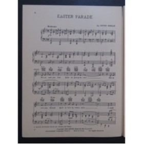 BERLIN Irving Easter Parade Chant Piano 1933