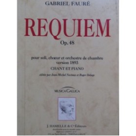 FAURÉ Gabriel Requiem Chant Piano 1994