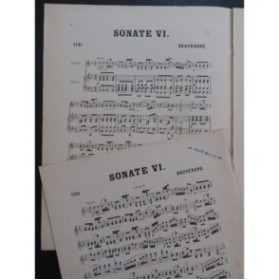 DAUVERGNE Antoine Sonate No 6 Piano Violon
