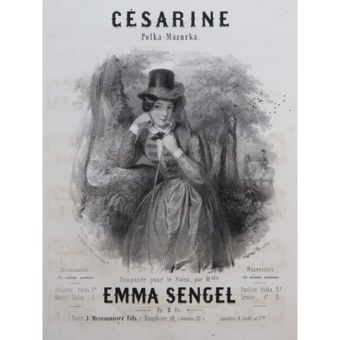 SENGEL Emma Césarine Chant Piano ca1850