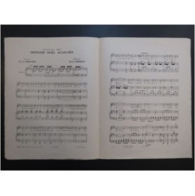 GEORGES Raoul Dernier Noël Alsacien Chant Piano 1928