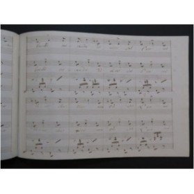 BLANGINI Félix Per Valli Per Boschi Duettino Chant Piano Manuscrit ca1800