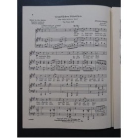 BRAHMS Johannes Vergebliches Ständchen Piano Chant 1937
