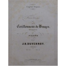 DUVERNOY Jean-Baptiste Fantaisie Piano ca1852