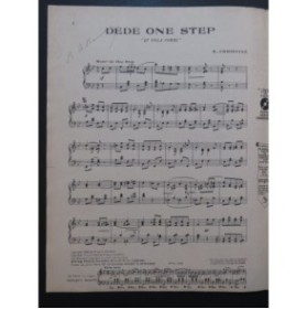 CHRISTINÉ Henri Dédé-One-Step Piano 1922