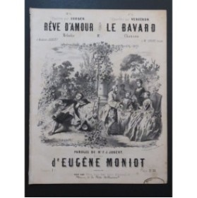 MONIOT Eugène Rêve d'amour Chant Piano ca1850