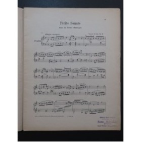 D'INDY Vincent Petite Sonate Piano ca1886