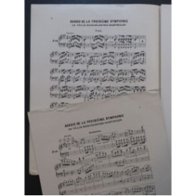 DE VILBAC Renaud Adagio Symphonie Mendelssohn Harmonium Piano ca1880