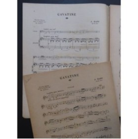 RAFF Joachim Cavatine Violon Piano 1930
