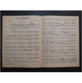 CALIERO Pablo et SALVADO Luis J'ai compris Chant Piano 1948