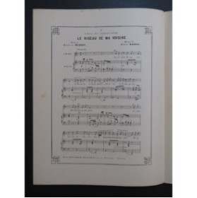 BANÈS Antoine Le rideau de ma voisine Chant Piano ca1890