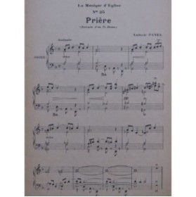 La Musique d'Eglise No 25 Pièces Chant Orgue ca1920
