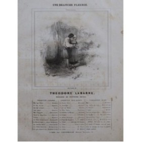 LABARRE Théodore Une Branche Fleurie Chant Piano ca1840