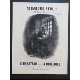 BOIELDIEU Adrien Toujours seul Chant Piano ca1840