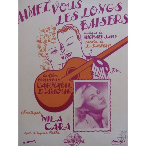 JARY Michael Aimez-vous les longs baisers Chant Piano 1942