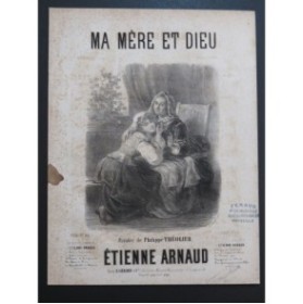 ARNAUD Étienne Ma mère et Dieu Chant Piano ca1860