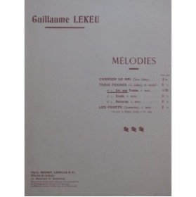 LEKEU Guillaume Sur une Tombe Chant Piano ca1910