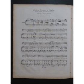 RICHOMME Auguste Dernière Romance de Cambon Piano Chant 1835