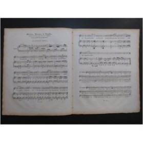 RICHOMME Auguste Dernière Romance de Cambon Piano Chant 1835