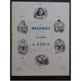 GORIA Alexandre Flora Mélodie Écossaise Piano ca1840