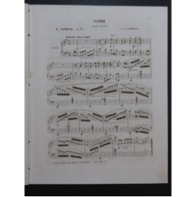 GORIA Alexandre Flora Mélodie Écossaise Piano ca1840