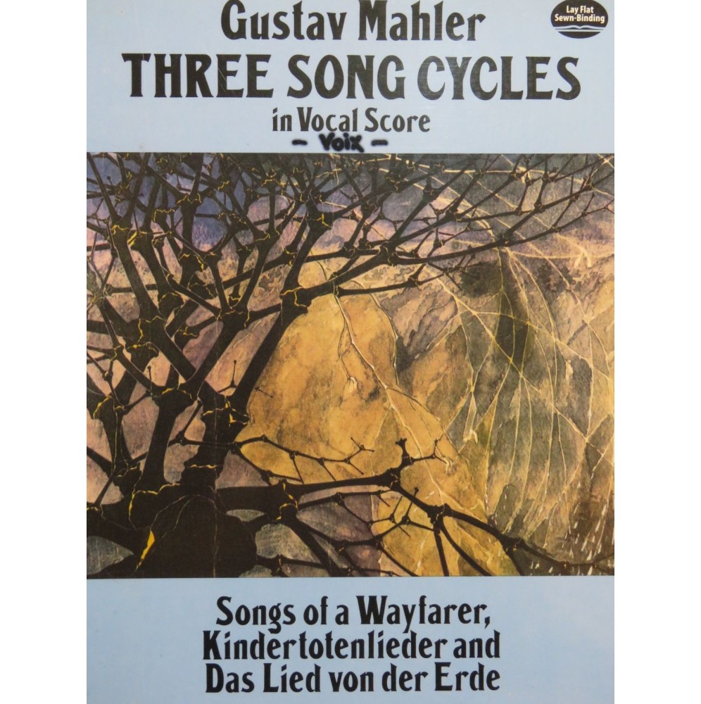 MAHLER Gustav Three Song Cycles Chant Piano 1991