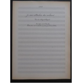 DOURLEN Victor Je sais attacher des rubans Manuscrit Chant Piano 1917