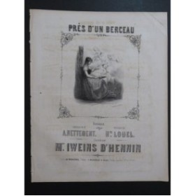 LOUEL Hippolyte Près d'un berceau Chant Piano ca1840