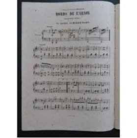 SCHIRDEWAHN Alfred Les Bords de l'Arnon Piano XIXe siècle