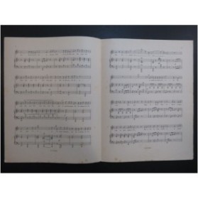 DUBOIS Théodore La Chanson du Colin Chant Piano 1902