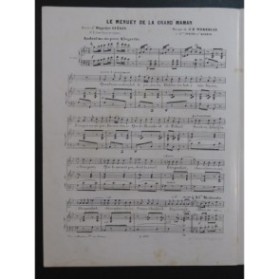 WEKERLIN J. B. Le Menuet de la Grand'Maman Chant Piano ca1850