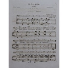 GRANIER Joseph Le Fils Banni Chant Piano ca1840
