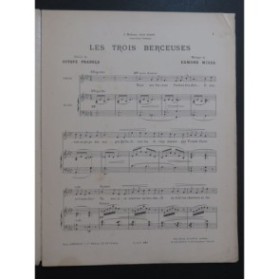 MISSA Edmond Les Trois Berceuses Chant Piano ca1896
