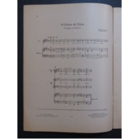 PARISOT J. Cantiques français sur des Mélodies Orientales Chant Orgue 1913