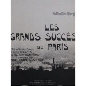 Les Grands Succès de Paris Pièces Tziganes Mandoline ou Violon