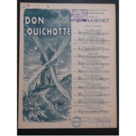 MASSENET Jules Don Quichotte No 2 Duo Piano Chant 1910