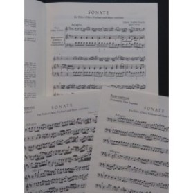 QUANTZ Johann Joachim Sonate D dur Flûte Basse continue