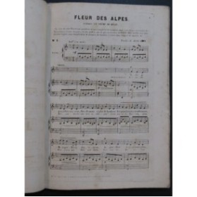 WEKERLIN J. B. Chants des Alpes 20 Tyroliennes Chant Piano ca1864