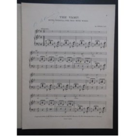 GAY Byron The Vamp Chant Piano 1919