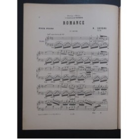 LUIGINI Alexandre Romance Piano ca1895