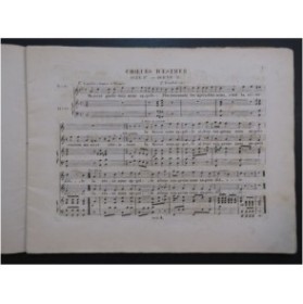 CHAULIEU Charles Choeurs d'Esther Chant Piano ca1836