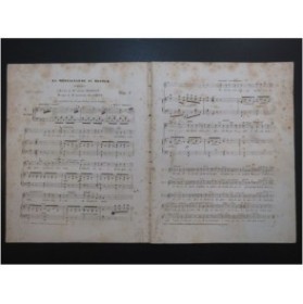 DE LATOUR Aristide La Montagnarde au retour Chant Piano ca1840